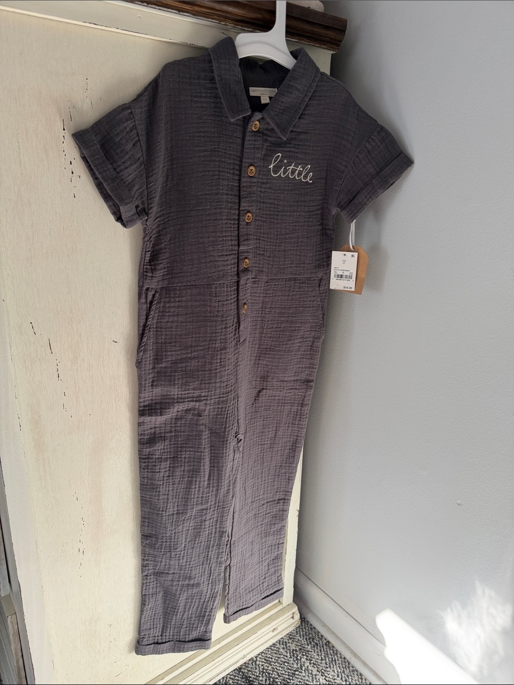 Kids Gauze “Little” Bodysuit